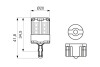 LED Gigalight Автолампа W21/5W 2шт. цвет./температура - RED BOSCH 1987301525 (фото 6)