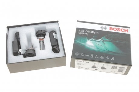 LED Gigalight Автолампа HB4 12V 30W 60000К (2шт.) холодный BOSCH 1987301555