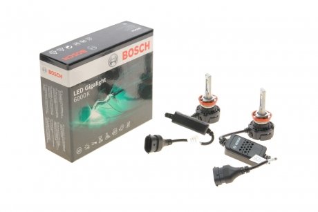 Лампа светодиодная LED Gigalight PGJ19 (H8) 12 V 30 W Duobox cool BOSCH 1987301558