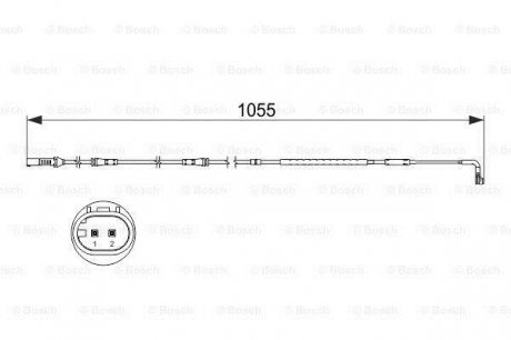 Датчик износа тормозных колодок bmw 7 "08>> BOSCH 1987473506 (фото 1)