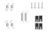 Установочный к-кт. торм. кол. toyota corolla 01- BOSCH 1987475313 (фото 1)