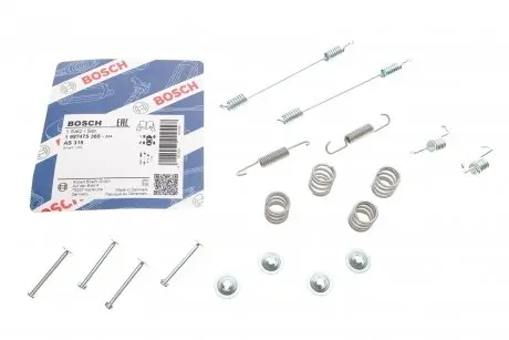 Комплектующие барабанных колодок smart fortwo \'\'0,8-1,0 \'\'07>> BOSCH 1987475365