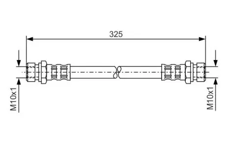 KIA шланг гальмівний задн. Rio 00- BOSCH 1987476177