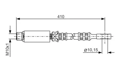 Шланг тормозной передний opel astra f g 94-05 BOSCH 1987476805