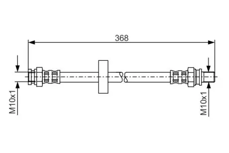 Шланг торм. задн. SMART FORTWO -07 BOSCH 1987481180
