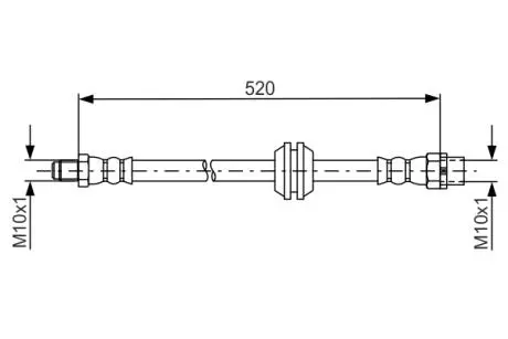 Гальмівний шланг mini countryman \'\'f \'\'1,6-2,0 \'\'10>> BOSCH 1987481680