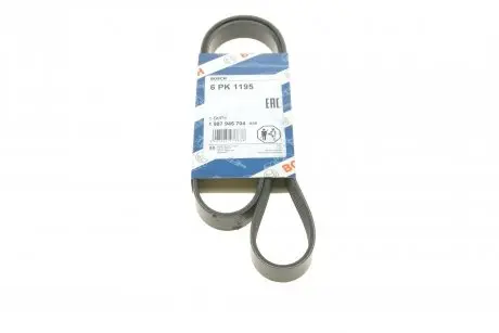 Ремінь п-клиновий 6pk1195 BOSCH 1987945704