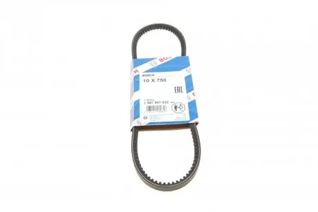 Клиновидный ремень 10х750 BOSCH 1 987 947 632