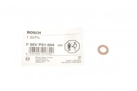 Шайба под форсунку Caddy III/Crafter/T5 2.0TDI 04- BOSCH F 00V P01 004