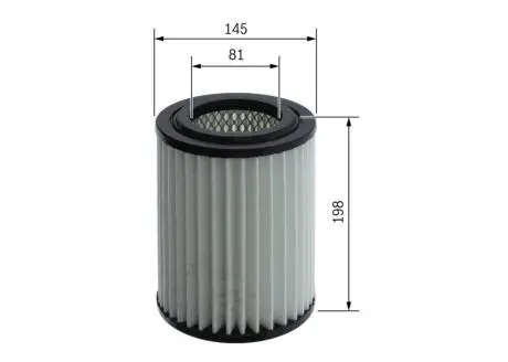 Фільтр повітряний HYUNDAI i30/Kona/Veloster N \'\'2.0TGDI \'\'17>> BOSCH F026400665