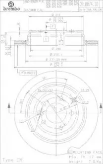 Тормозной диск BREMBO 09.8874.31