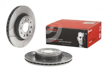 Тормозной диск передний BREMBO 09.9167.75