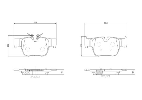 Гальмівні колодки BREMBO P06 117