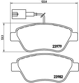 Тормозные колодки BREMBO P23 140 (фото 1)