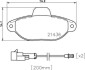 Комплект гальмівних колодок BREMBO P24 147 (фото 1)