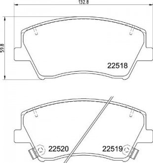 Тормозные колодки BREMBO P30 107