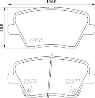 Тормозные колодки BREMBO P30 109