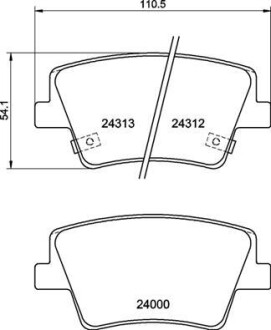 Гальмівні колодки BREMBO P30 117