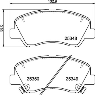 Гальмівні колодки BREMBO P30 122 (фото 1)