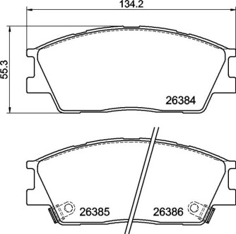 Тормозные колодки BREMBO P30 126