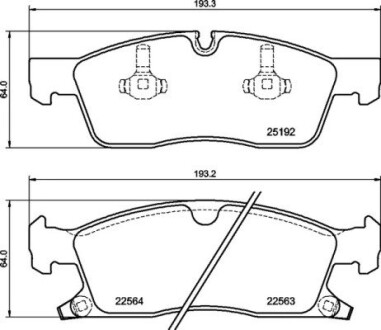 Тормозные колодки BREMBO P37 027 (фото 1)