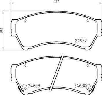 Гальмівні колодки BREMBO P49 060