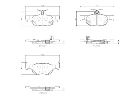 Гальмівні колодки BREMBO P49 064