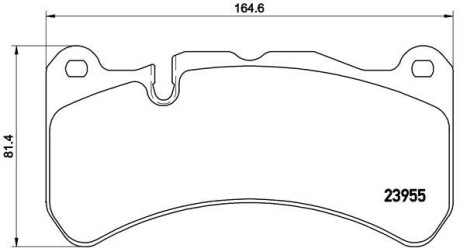 Тормозные колодки BREMBO P50 092