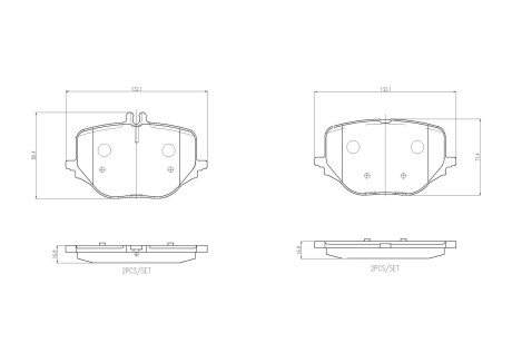 Гальмівні колодки BREMBO P50170 (фото 1)