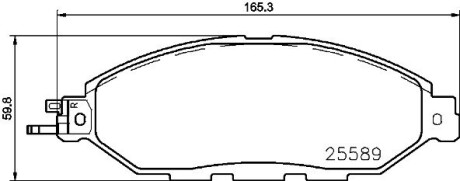 Тормозные колодки дисковые BREMBO P56103 (фото 1)