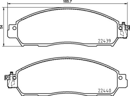 Гальмівні колодки BREMBO P56 120