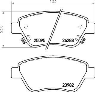 Гальмівні колодки BREMBO P59 081 (фото 1)