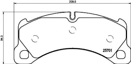 Гальмівні колодки BREMBO P65033 (фото 1)