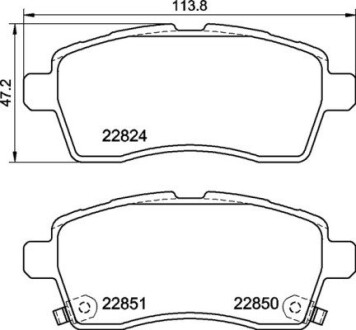 Гальмівні колодки BREMBO P79 037 (фото 1)