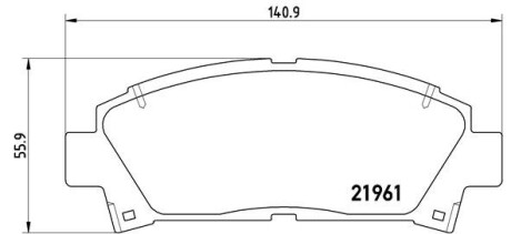 Гальмівні колодки BREMBO P83 028