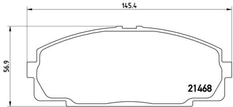 Гальмівні колодки BREMBO P83 092 (фото 1)