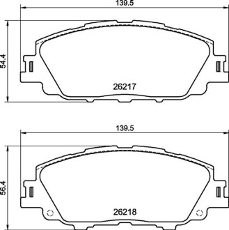 Гальмівні колодки BREMBO P83 175 (фото 1)