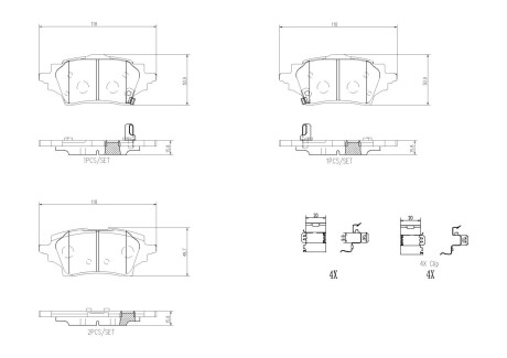 Гальмівні колодки BREMBO P83 178