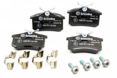 Тормозные колодки задние BREMBO P85020