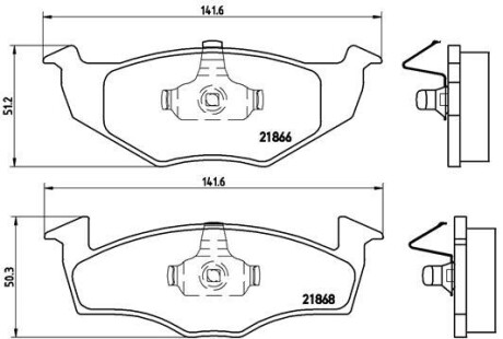 Гальмівні колодки BREMBO P85 031