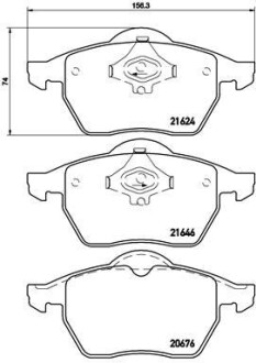 Тормозные колодки BREMBO P85 036