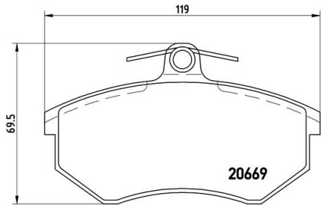 Гальмівні колодки BREMBO P85 092