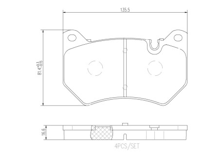 Тормозные колодки BREMBO P85 177