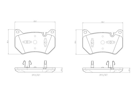 Тормозные колодки BREMBO P85 181