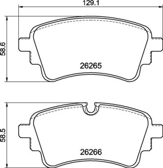 Тормозные колодки BREMBO P85185