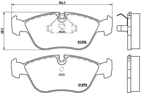 Гальмівні колодки BREMBO P86 013