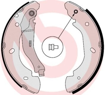 Тормозные колодки барабанные BREMBO S24 538 (фото 1)