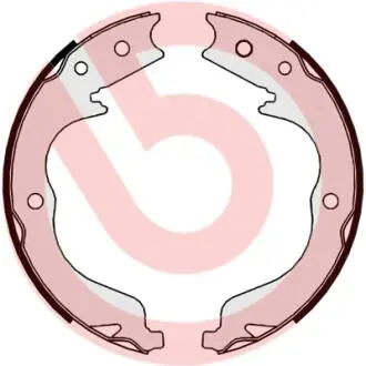 Тормозные колодки барабанные BREMBO S61542