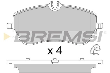 Тормозные колодки зад. VW Crafter 16-/Amarok 11-/Man TGE 16- Bremsi BP3836