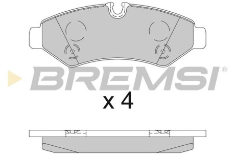 Тормозные колодки зад. MB Sprinter (W907) 18- (Brembo) Bremsi BP3848